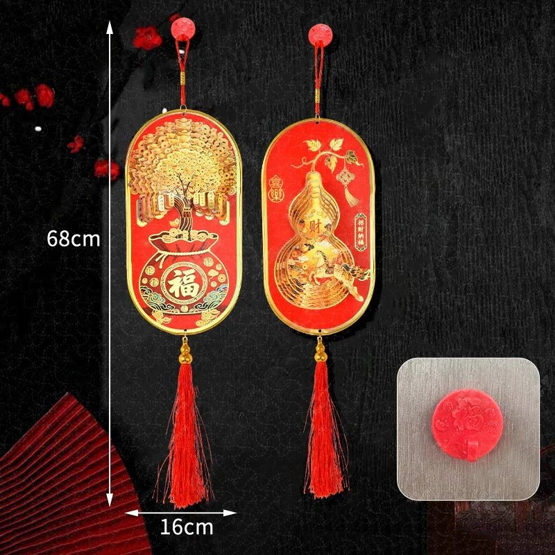 3D Money Tree Golden Gourd Pendant – Lunar New Year Ornament