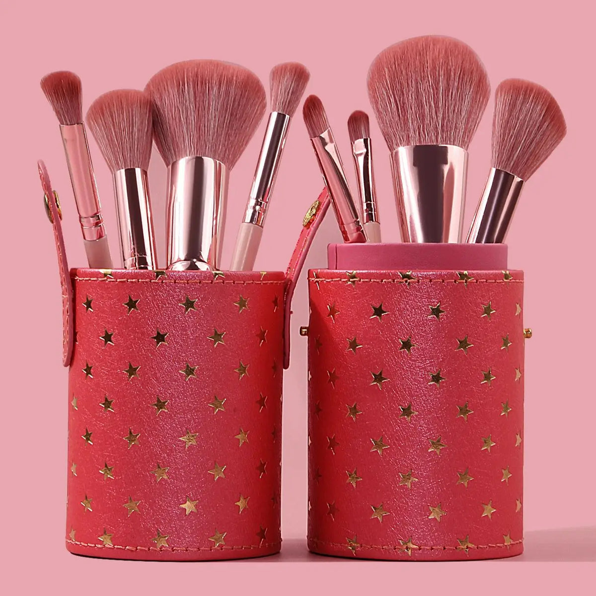 PU Leather Makeup Brush Holder – Large Capacity Travel Organizer
