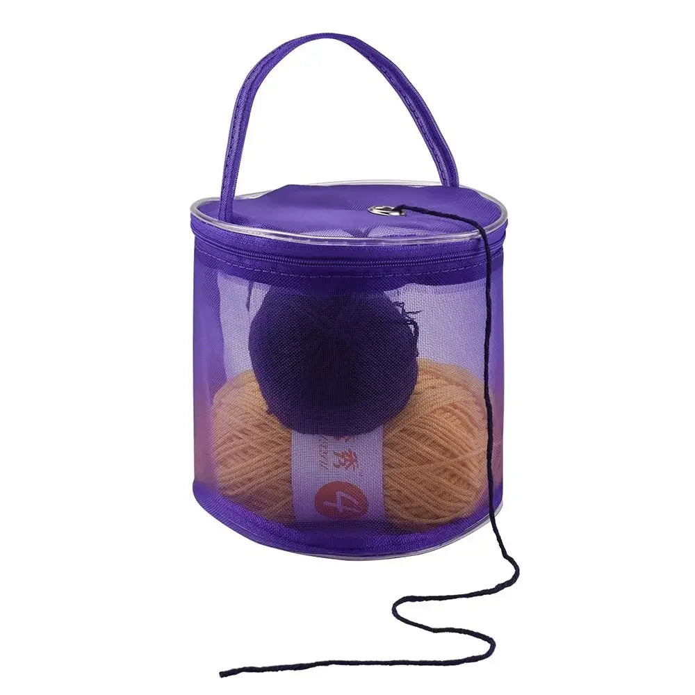 Portable Mesh Yarn Storage Bag | Knitting & Crochet Tote