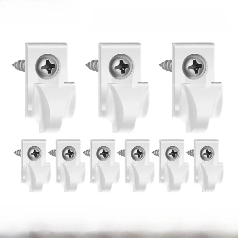 10-Pack Weatherproof Plastic String Light Hooks & Patio Clips