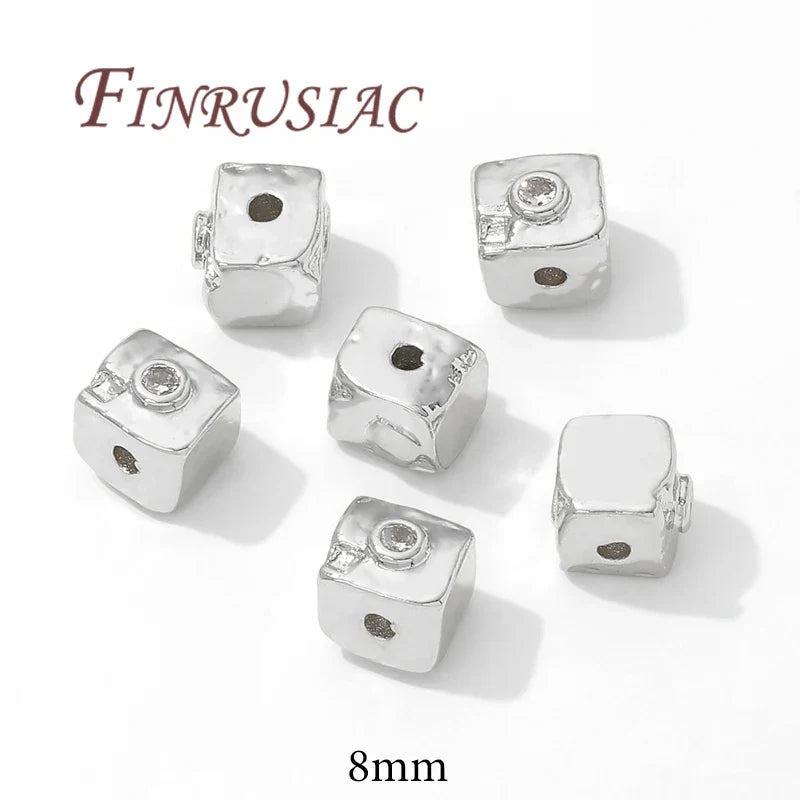 8mm Square Spacer Beads 18K Gold Plated – DIY Jewelry Findings