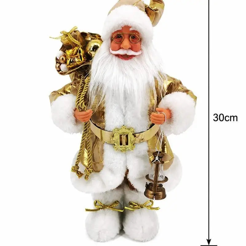 Santa Claus Standing Figurine – Handcrafted Christmas Decor