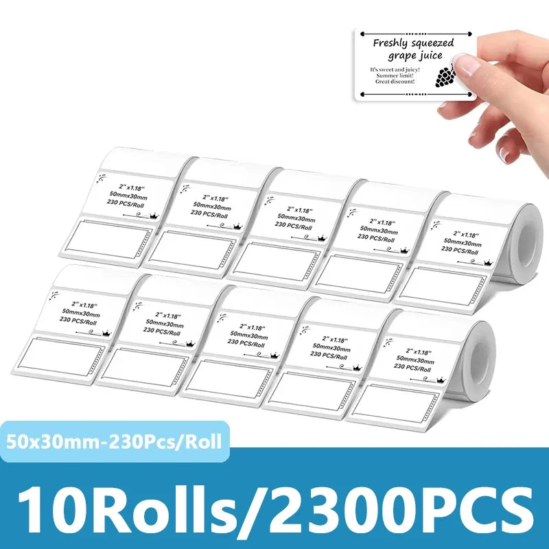 Niimbot Thermal Label Rolls – Waterproof Anti-Oil for B1/B21/B3S