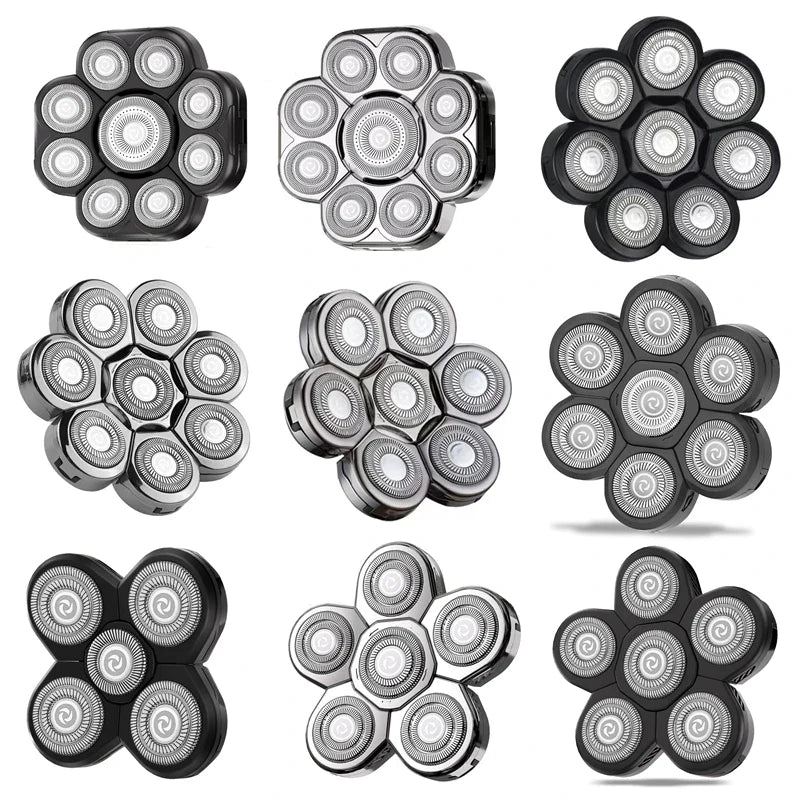 SHINON 3–9D Replacement Shaver Blades | Floating Head Stainless Steel
