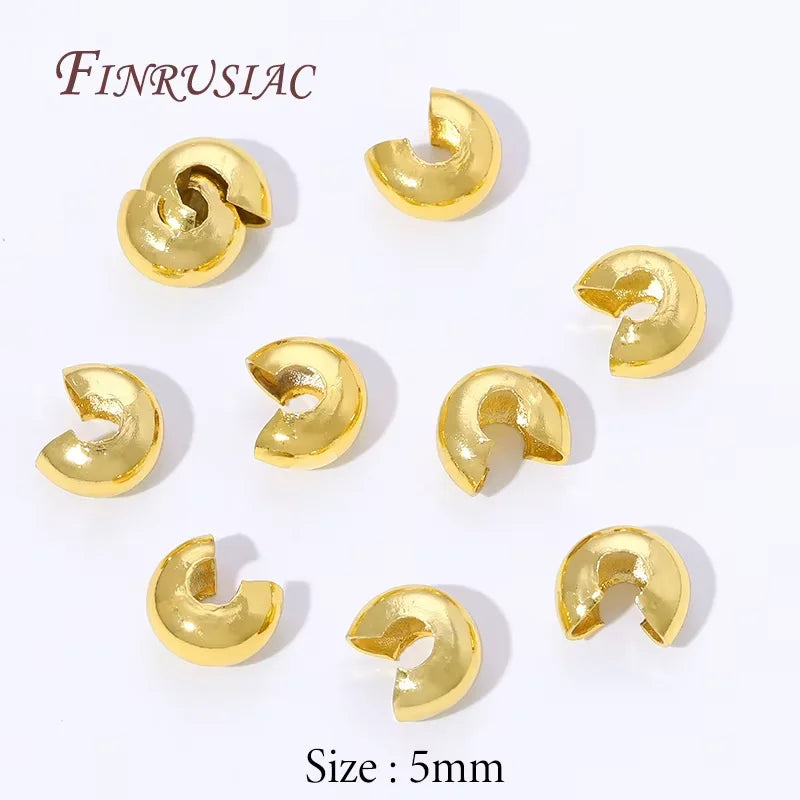 18K Gold Plated End Caps & U-Shape Wire Protectors | Jewelry