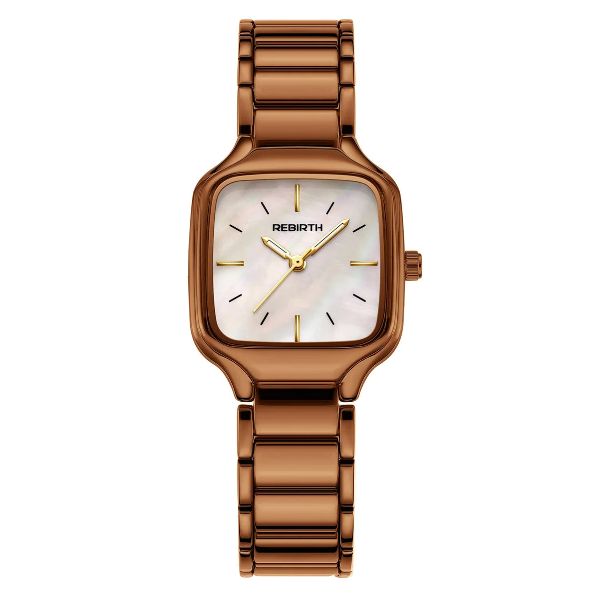 REBIRTH Square Quartz Watch | Stainless Steel, Minimalist