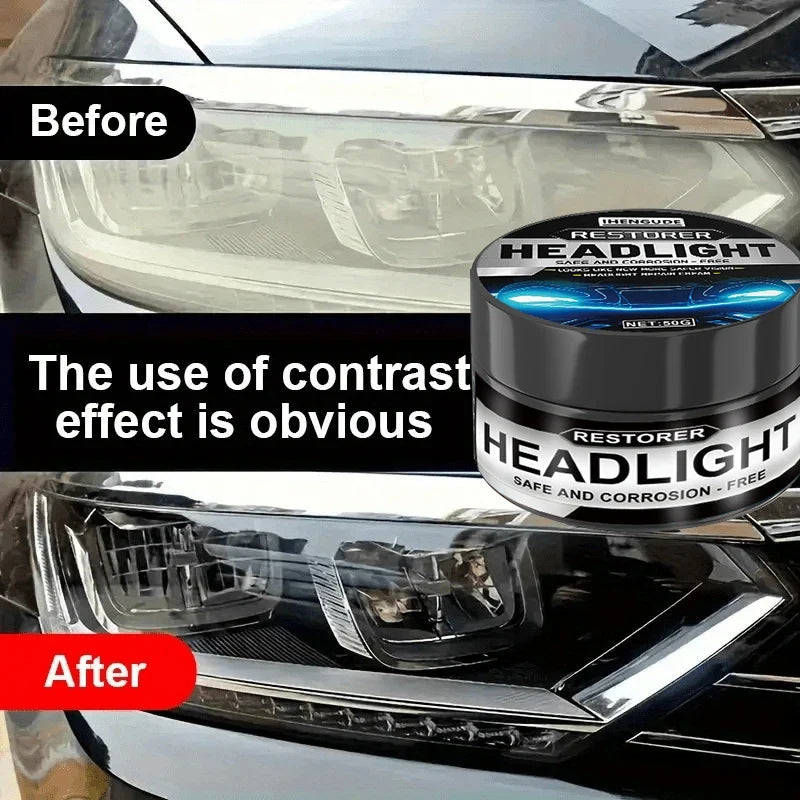 Car Headlight Restoration Polishing Kit – Oxidation Remover