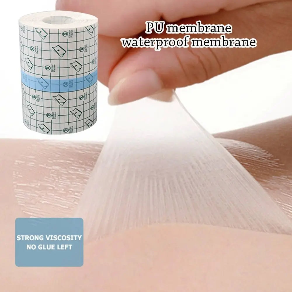 Waterproof Transparent PU Film Adhesive Bandage Tape Roll