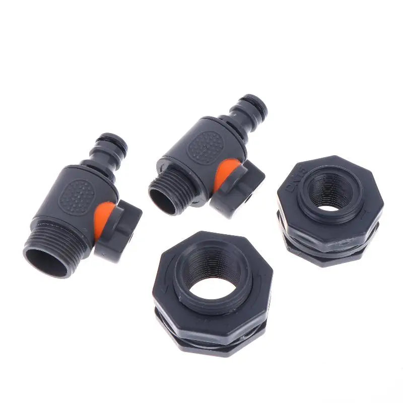PVC IBC Water Tank Adapter with Valve for Garden Irrigation