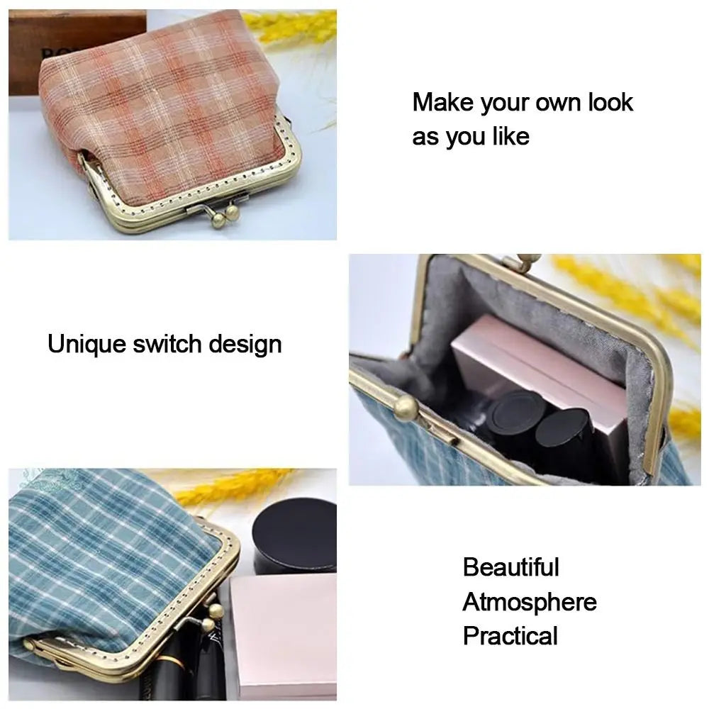 Metal Kiss Clasp Purse Frame for DIY Bag Making – 6 Sizes