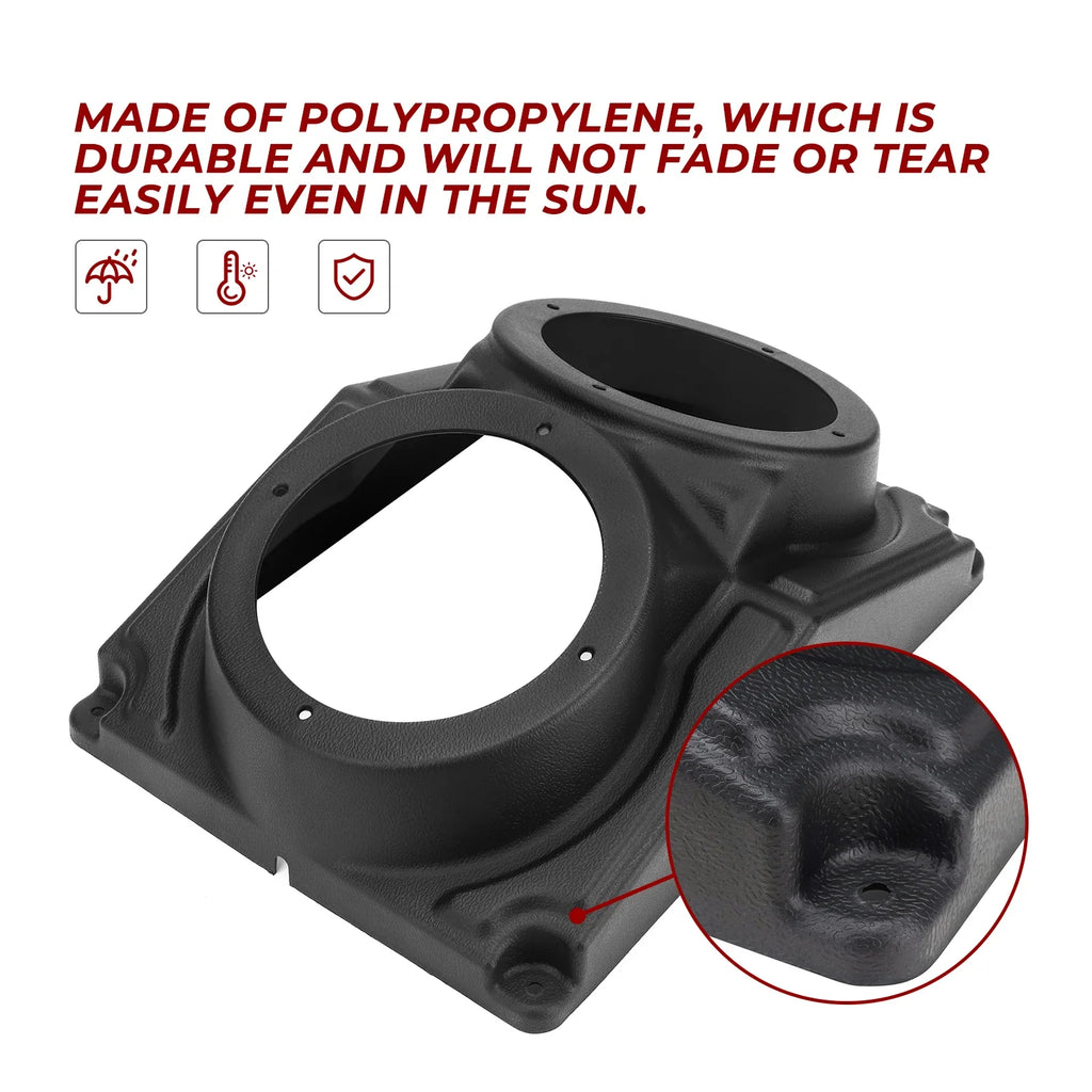 KEMIMOTO 6.5" UTV Overhead Speaker Pod Enclosure IP67
