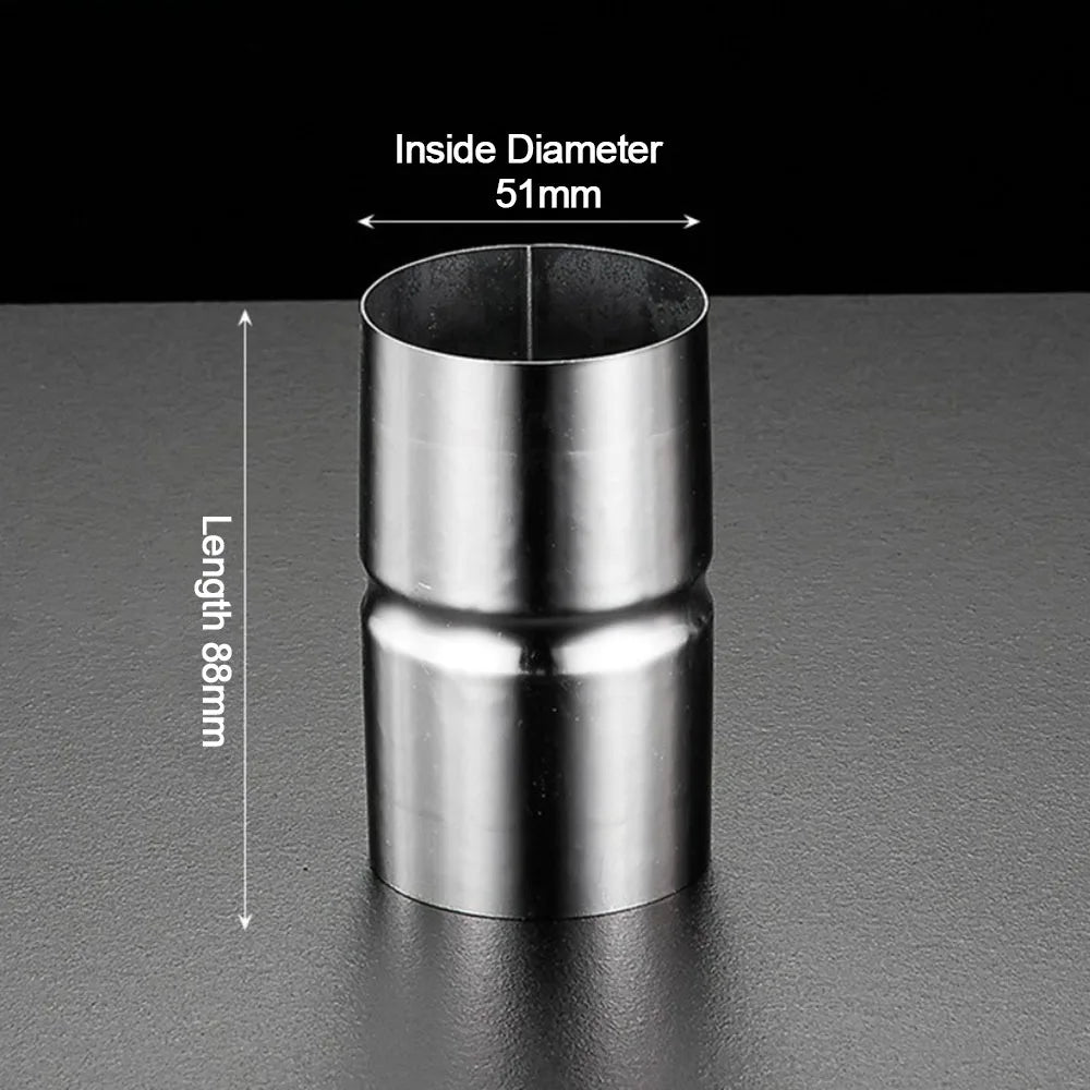 Stainless Steel Straight Pipe Joint Adapter 51mm–102mm