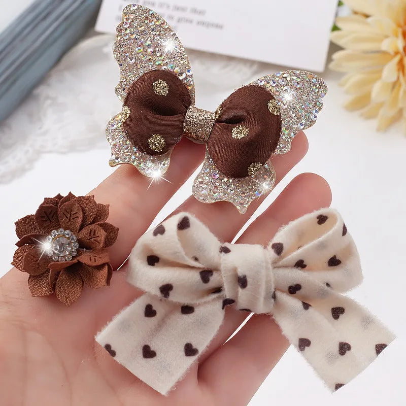 763-Piece Girls Hair Accessories Set – Bows, Clips & Ties