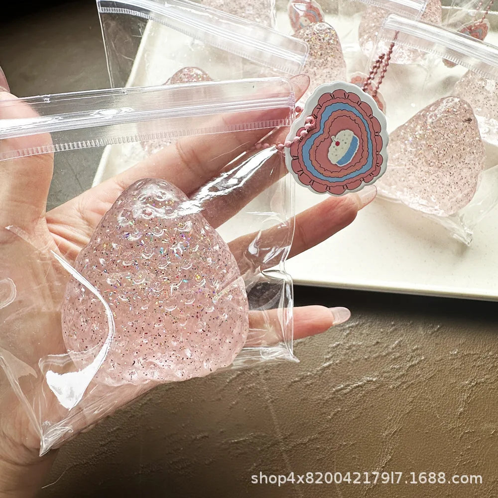 Strawberry Gummy Slow-Rise Squeeze Toy | Squishy Fidget Gift