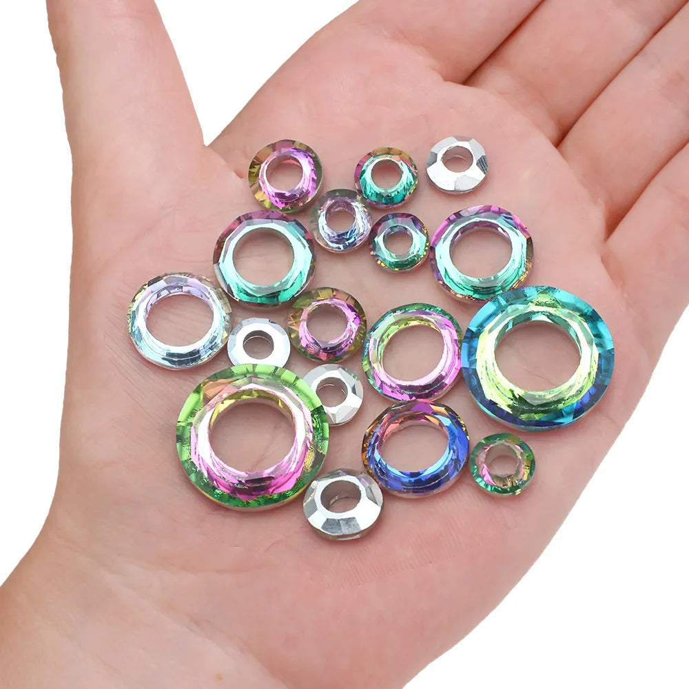 5PCS AB Crystal Round Glass Spacer Beads 14/20mm – DIY Jewelry