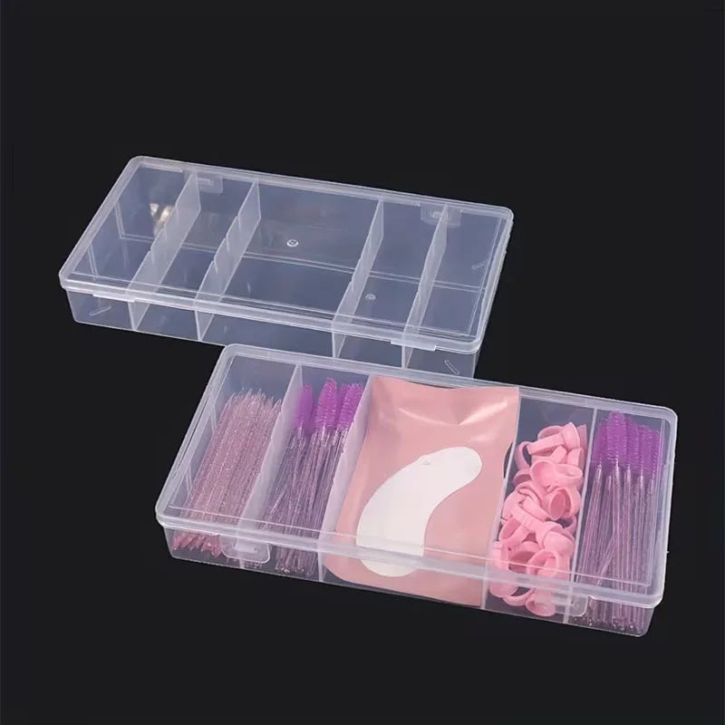 5-Grid Eyelash Storage Box | Lash Extension Organizer