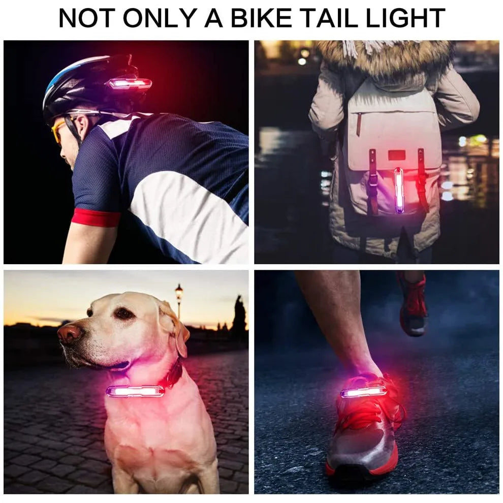 BUCKLOS USB Rechargeable LED Bicycle Rear Tail Light MTB