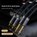 6.35mm to RCA Audio Cable – Dual-Core Mixer Connector
