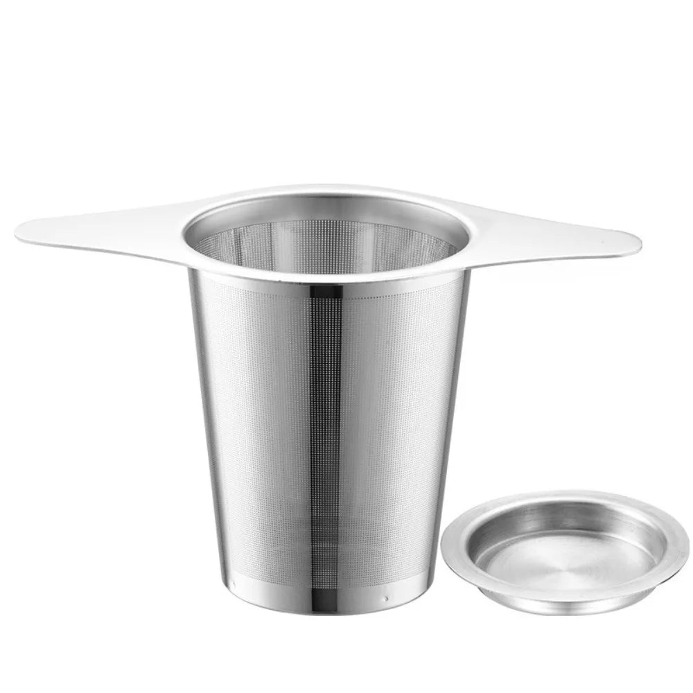 Stainless Steel Tea Infuser with Lid | Loose Leaf Strainer