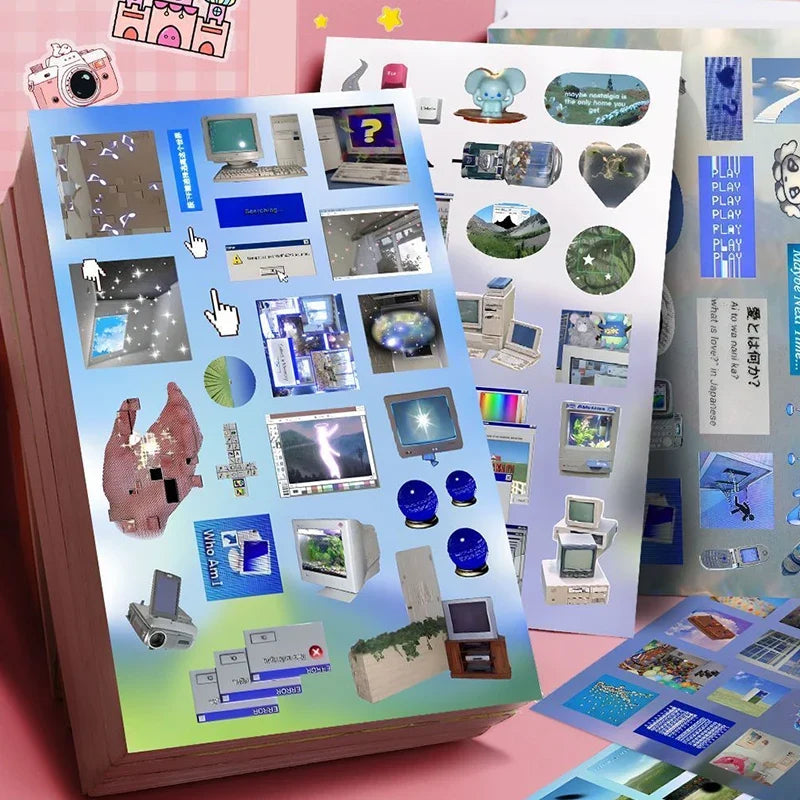 Y2K Dreamcore Retro Stickers for Scrapbooking – 4/16 Pack
