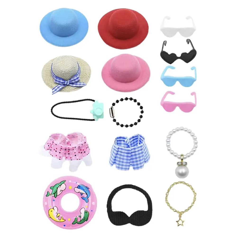 Summer Desk Goose Outfit Set – Figurine Costume Accessories