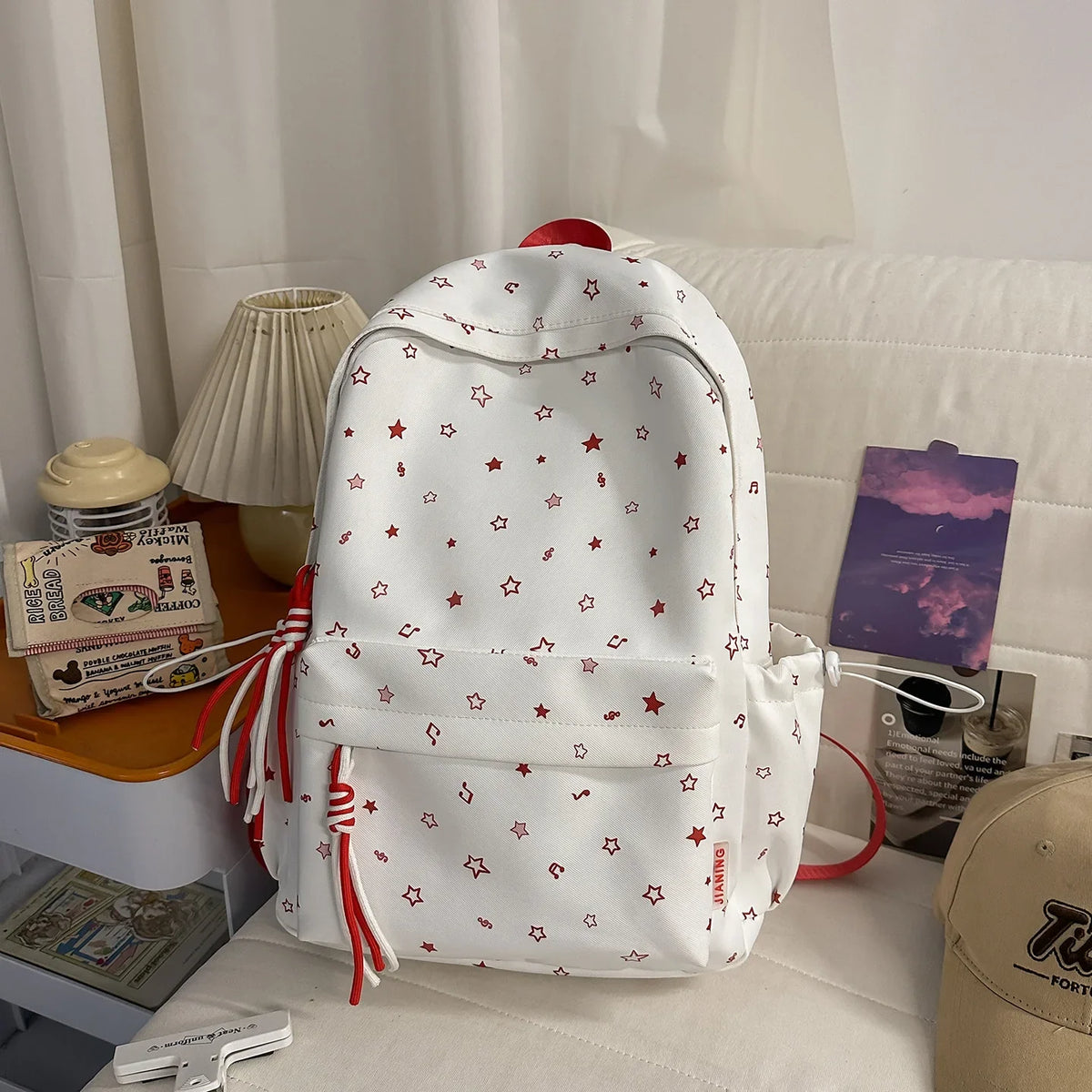 Korean Star Print Large Capacity Women's Backpack | Nixie