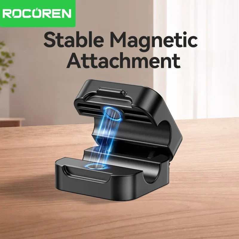 Rocoren Magnetic Cable Organizer Clips | Adhesive Wire Holder