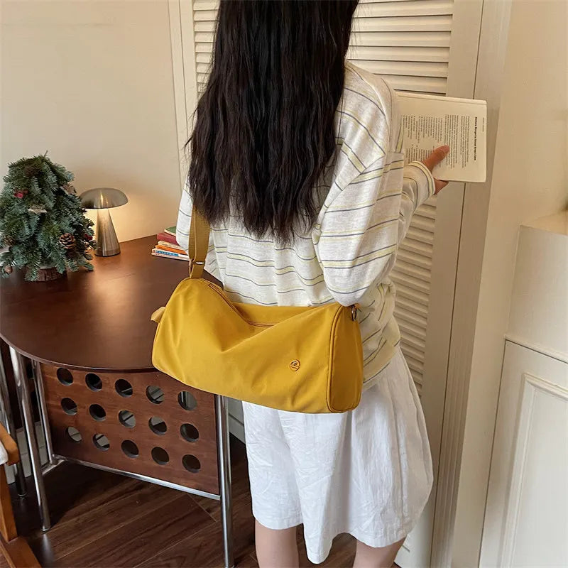 Korean Style Large-Capacity Canvas Crossbody Shoulder Bag