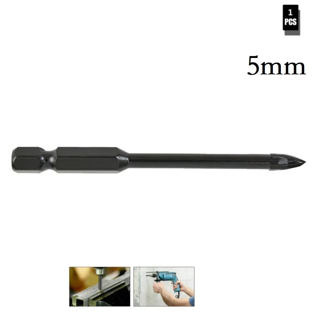 DAZZLEEX Carbide Triangle Drill Bit – Tile Glass Ceramic Concrete