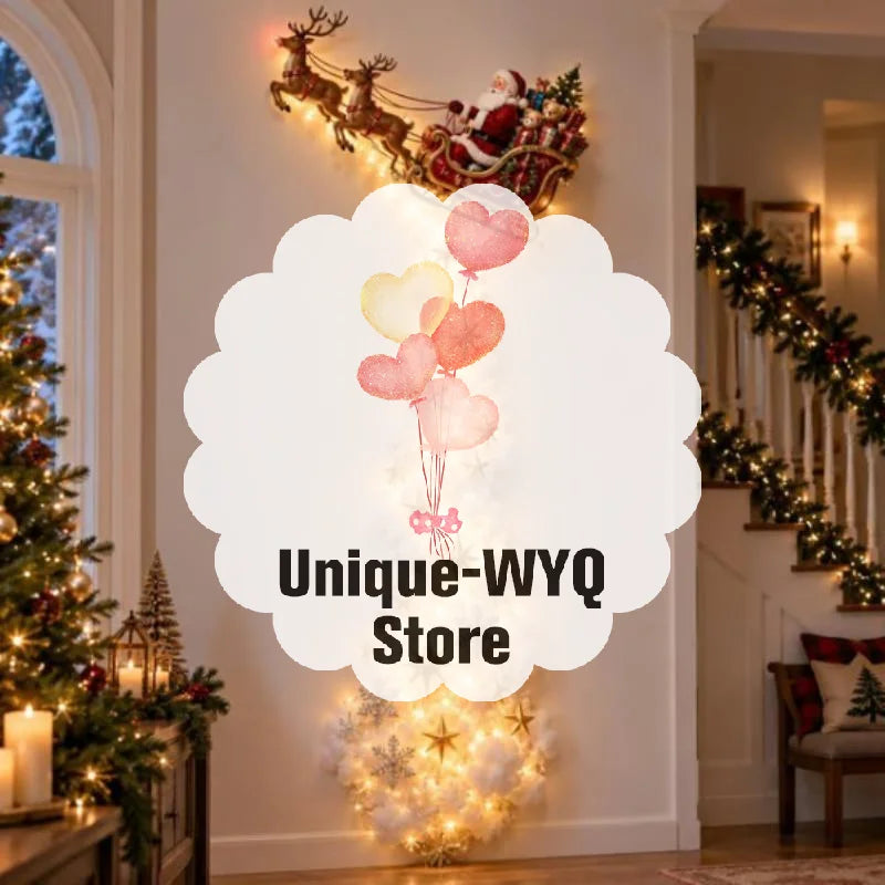 LED Cascading Christmas Wall Light | Warm White Holiday Decor
