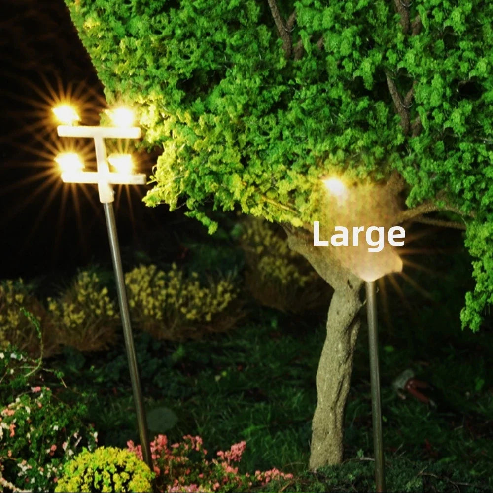Miniature Street Tower Lamppost 125mm Model Layout 3V 12V LED
