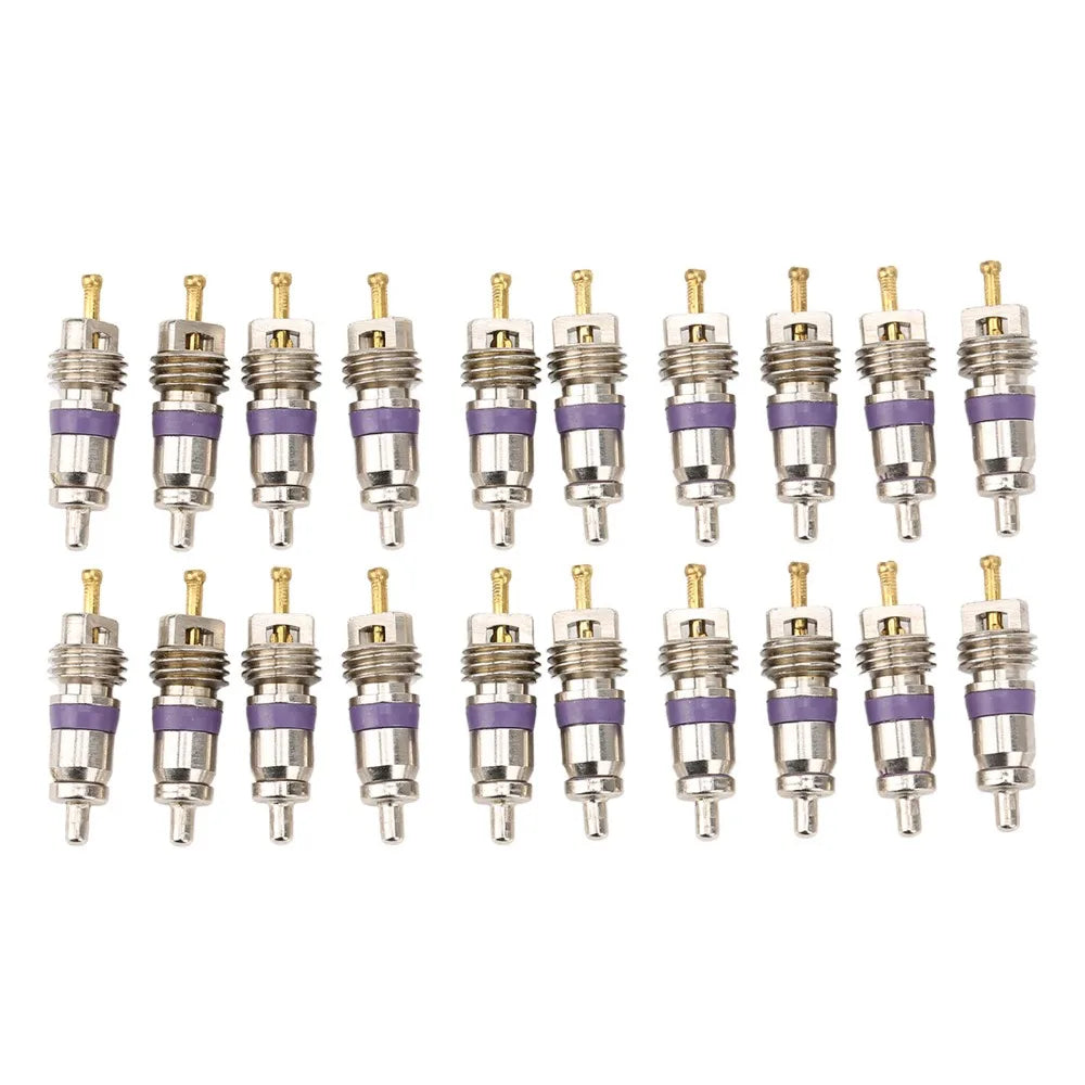 20PCS Car A/C Schrader Valve Core Set – Multi-Size Universal Kit