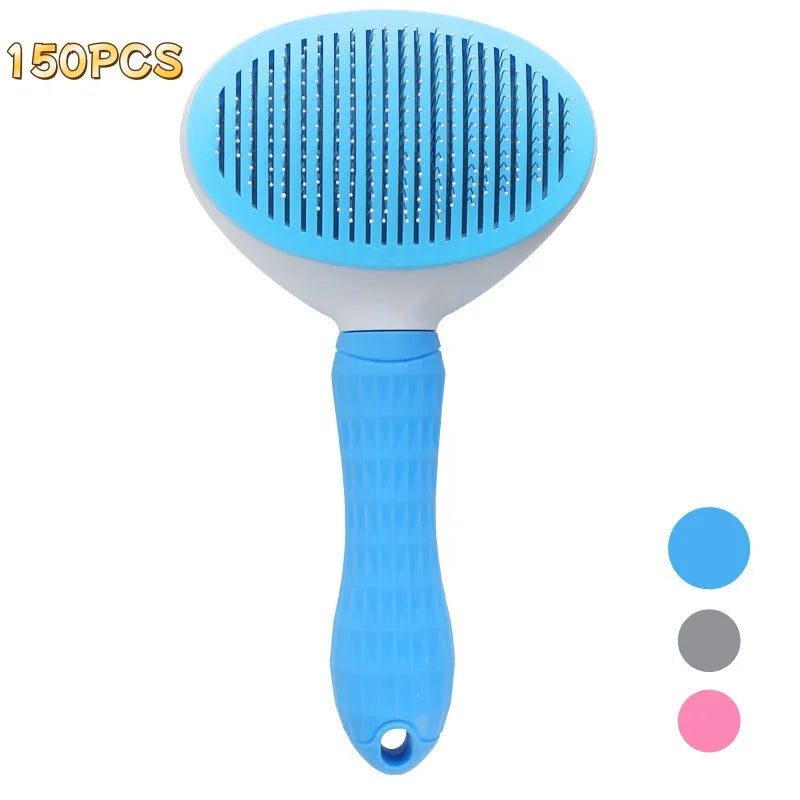 Self-Cleaning Pet Grooming Brush – Dog & Cat Dematting Comb