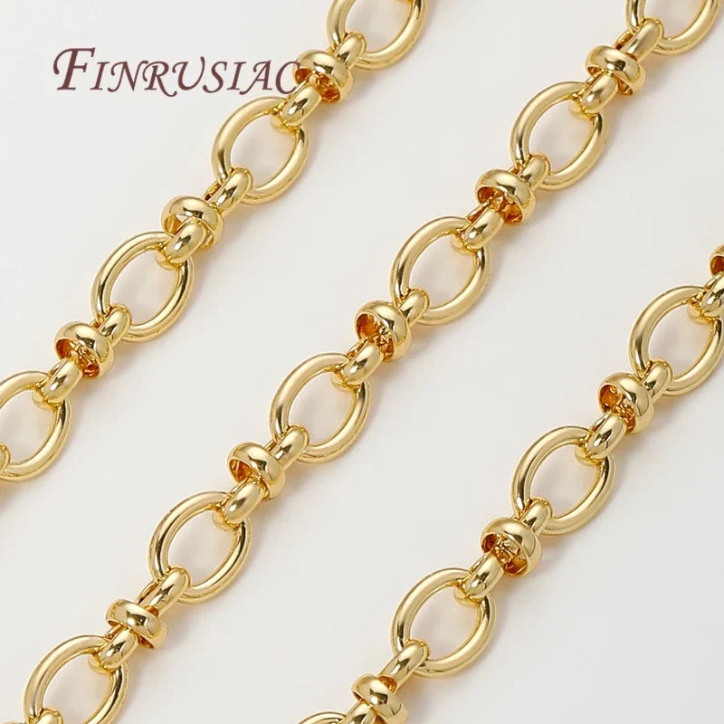 18K Gold Plated Brass Chain | DIY Necklace & Bracelet Finding