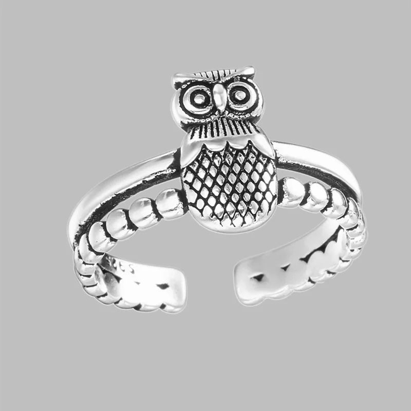 Vintage Punk Dragon Snake Tiger Adjustable Ring | Unisex