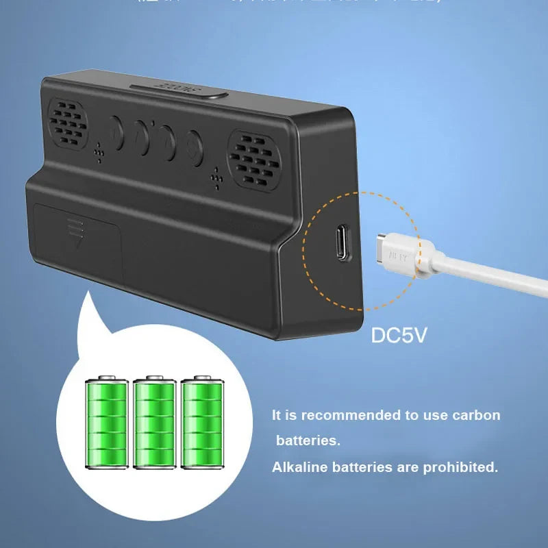 Voice Control LED Digital Alarm Clock – Dual Alarm & Night Mode