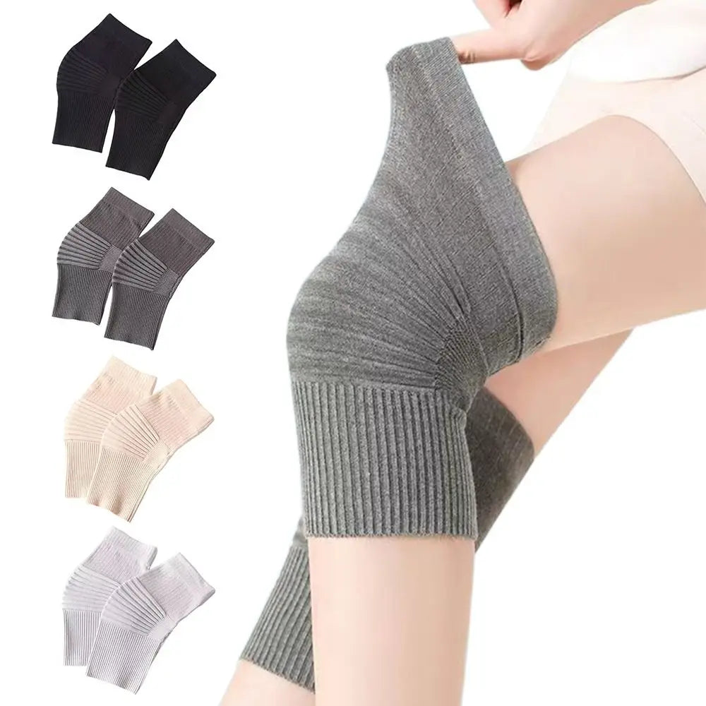 Cotton Thermal Knee Warmer Sleeve – Unisex Soft Knit Support