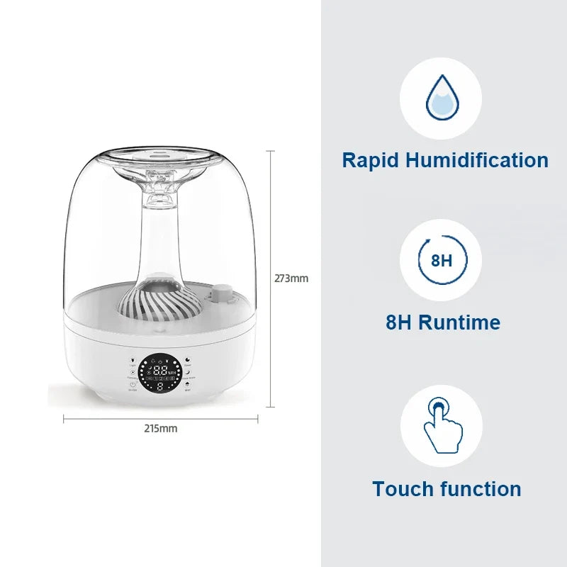 Ultrasonic Cool Mist Smart Desktop Humidifier – 230mL/h