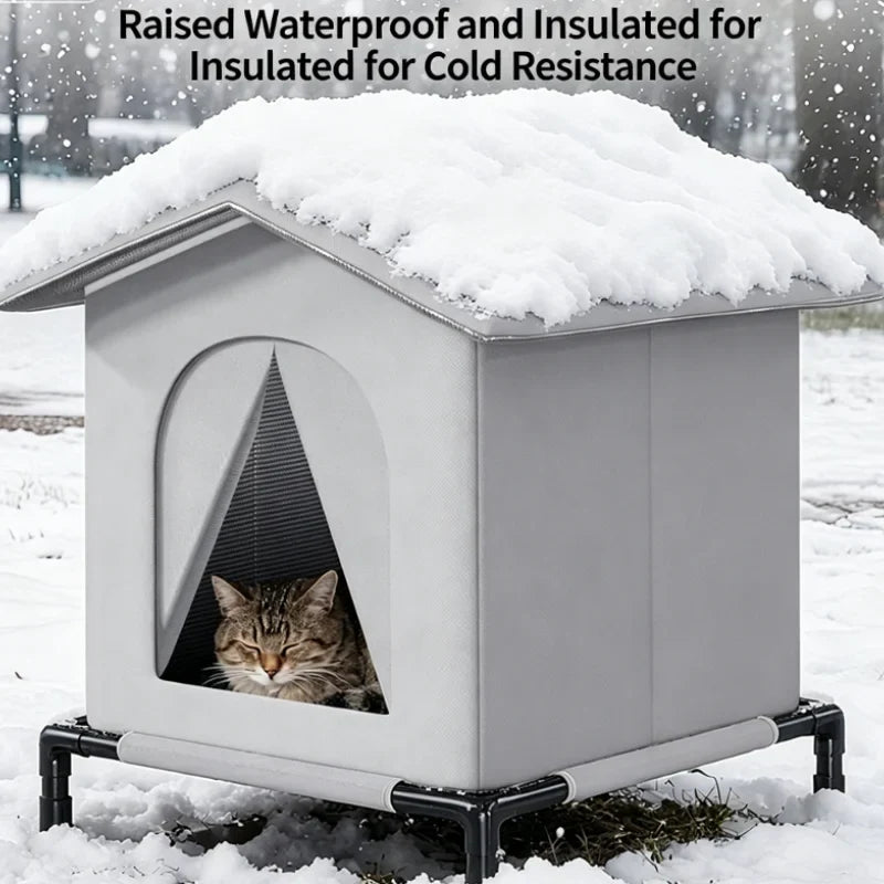 Waterproof Foldable Cat House – All-Season Indoor & Outdoor