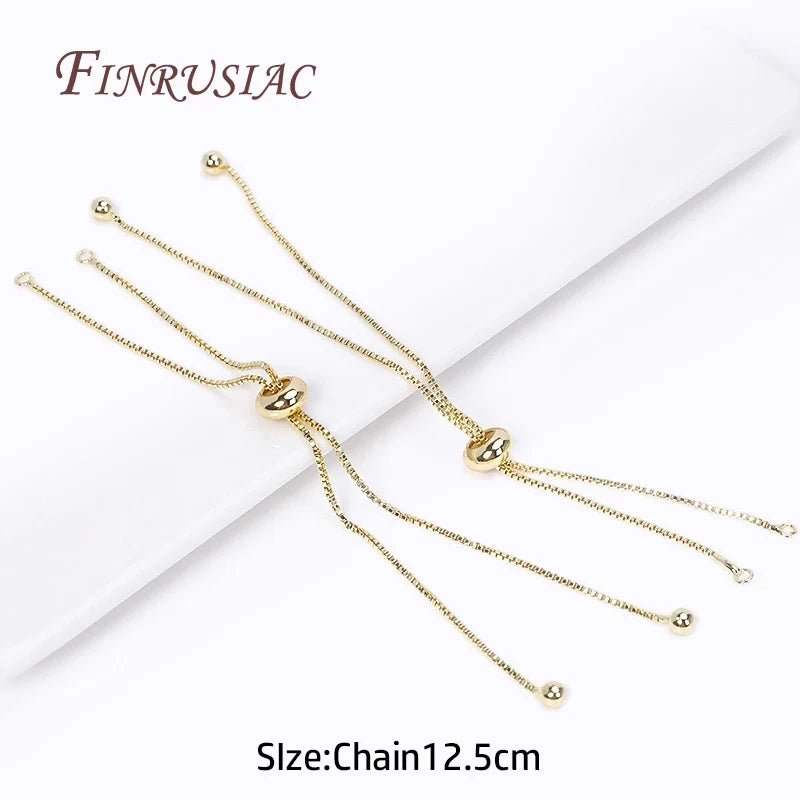 18K Gold Plated Box Chain DIY Bracelet & Necklace Component