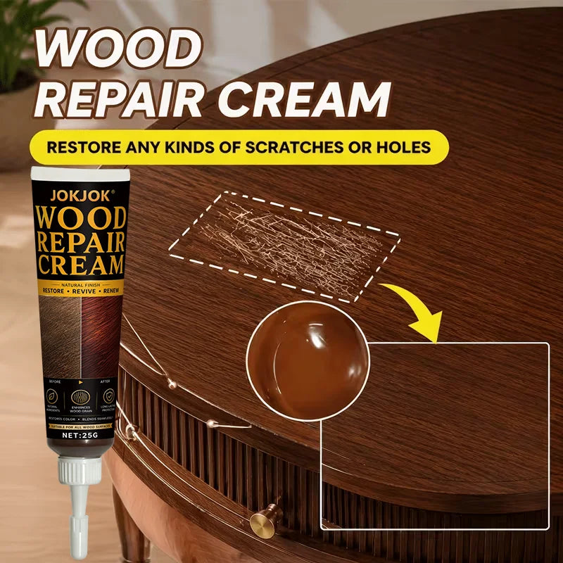 Wood Furniture Repair Paste – Color Restoring Wood Filler
