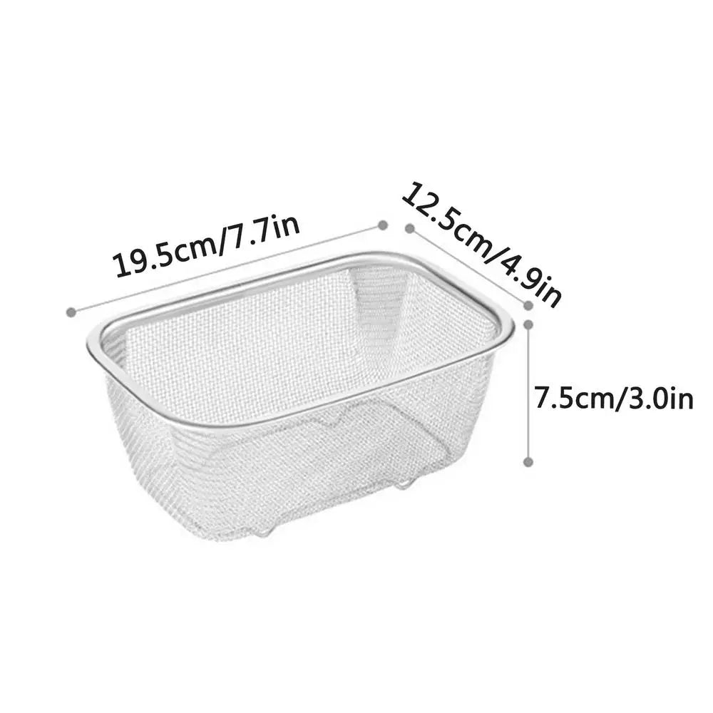 Stainless Steel Rectangle Fine Mesh Oil Strainer Basket
