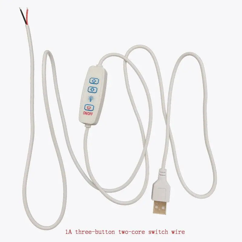 USB 5V 4-Key LED Dimmer Controller 2CH CCT Bicolor Switch