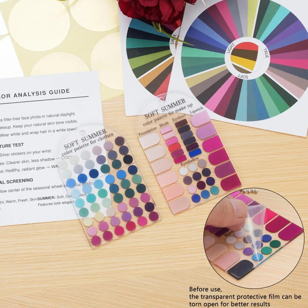 Soft Summer Seasonal Color Palette Cards – Makeup & Fashion Guide