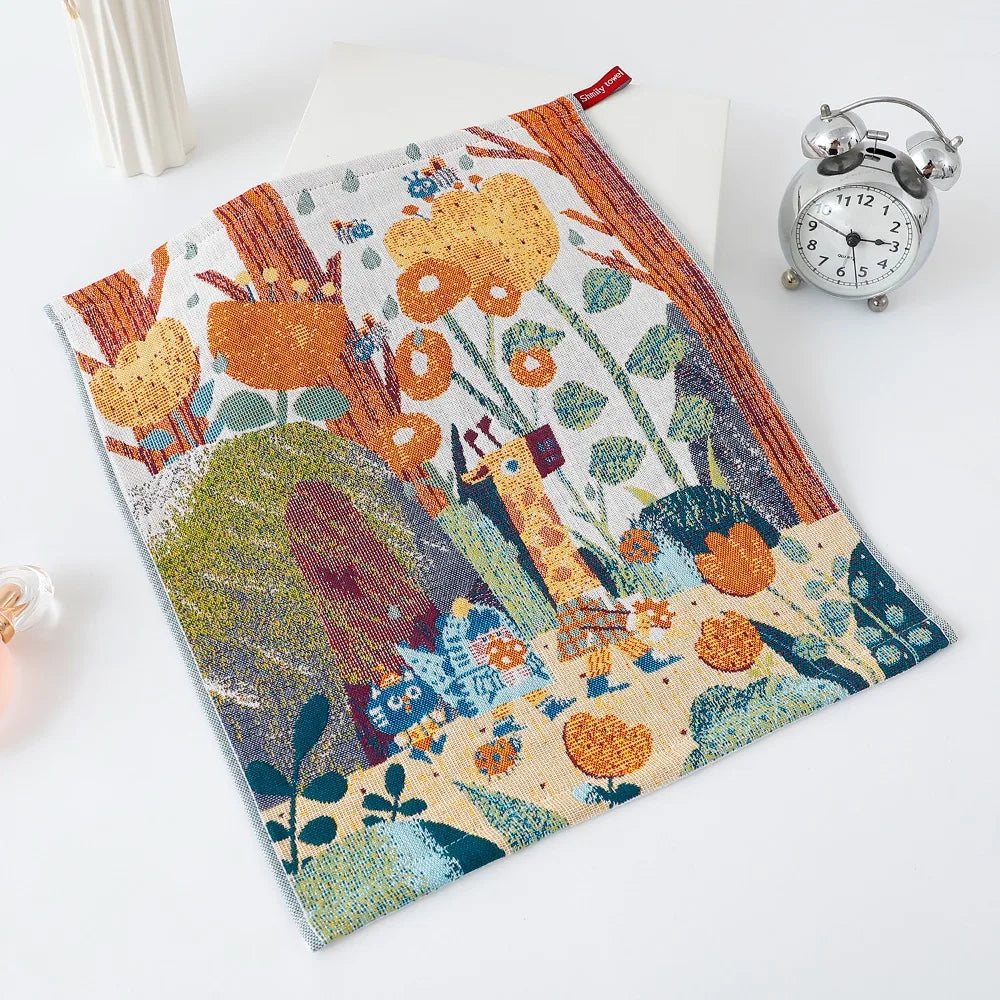 Kids Cartoon Kitchen Hand Towel – 34x40cm Quick-Dry Cotton