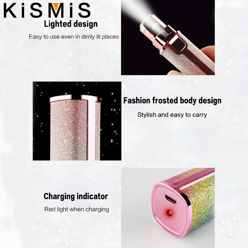 2-in-1 Electric Eyebrow & Facial Hair Trimmer USB Rechargeable