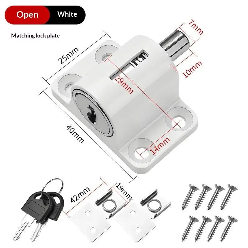 Sliding Door & Window Lock with 2 Keys – Child Safety Set