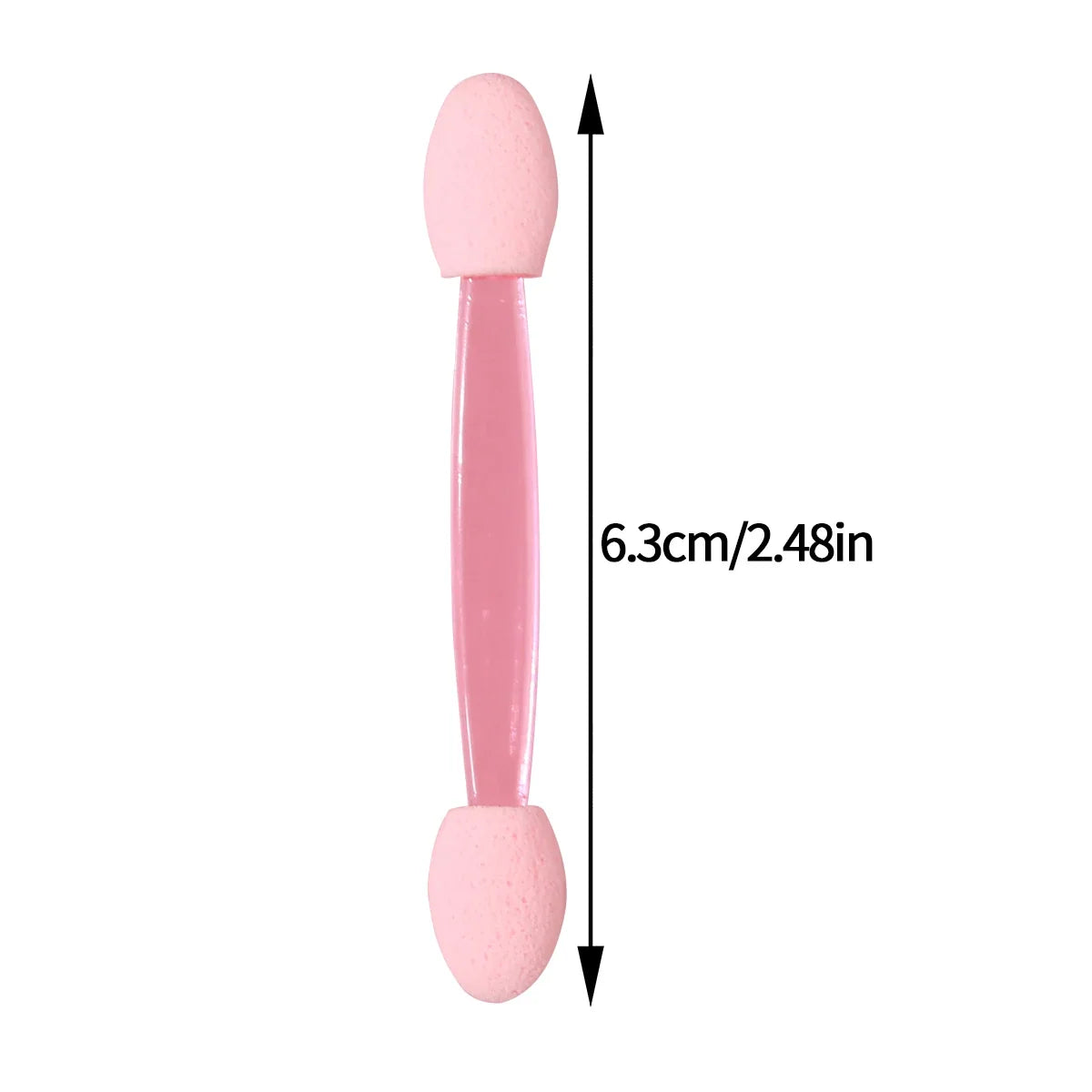 50pcs Pink Double-Ended Eyeshadow Applicator Sponge Sticks