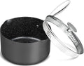 MICHELANGELO 3 Qt Nonstick Saucepan with Lid – Induction Ready