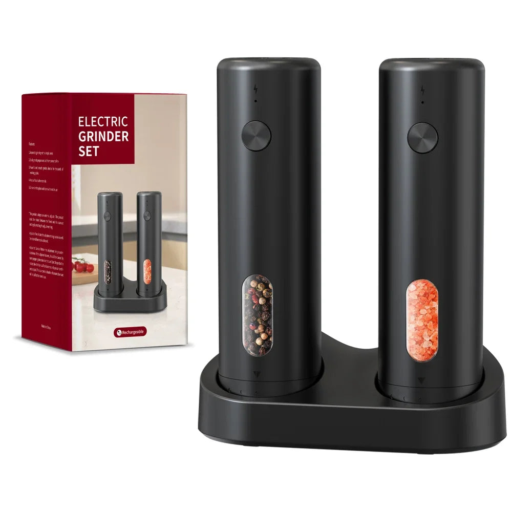 CLITON Electric Salt & Pepper Grinder Set | USB-C Rechargeable